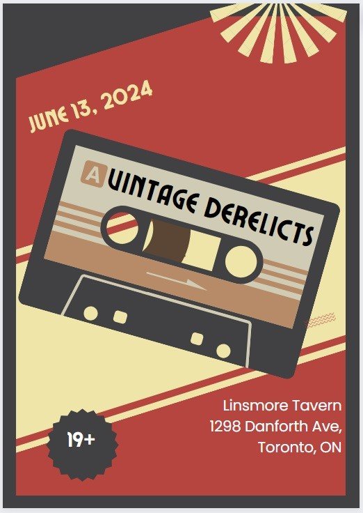 Live at the Linsmore Tavern, 1298 Danforth Ave., Toronto on June 13, 2024