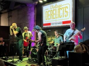 The band on stage at the Gingerman November 15, 2025